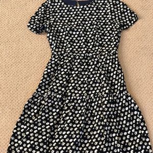 J.Crew Navy Floral Dress Size 0